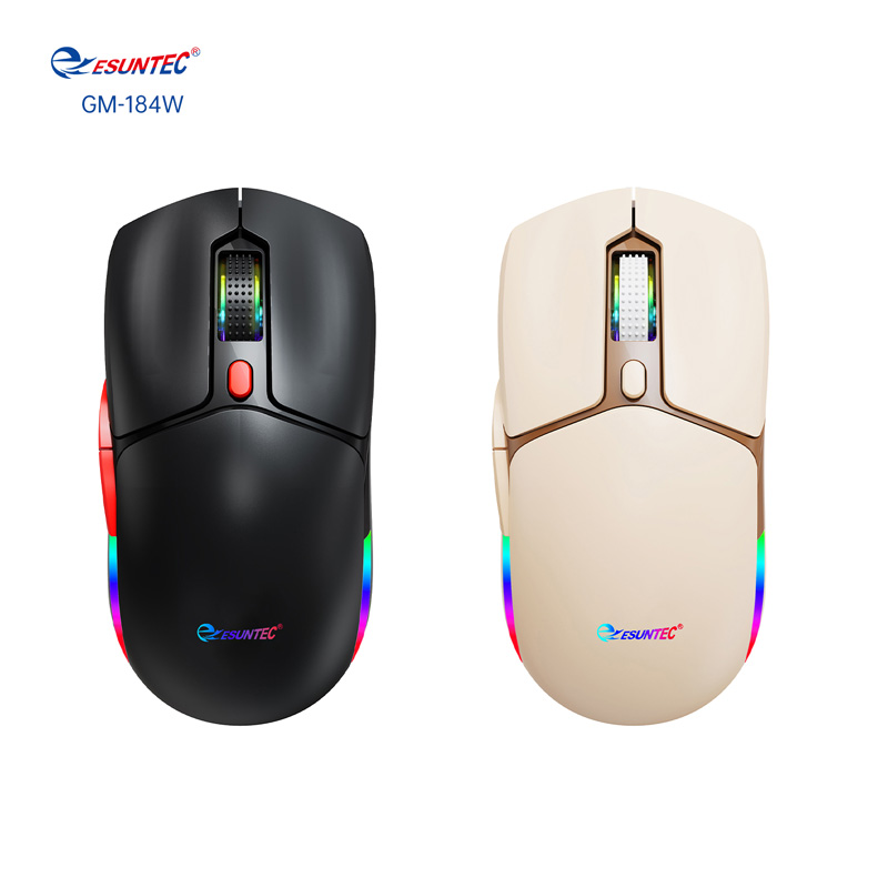 Lightweight Rechargeable Wireless Gaming Mouse 6D BT+2.4Ghz 7 Color LED Light Optical Compatible PC Computer Gamer